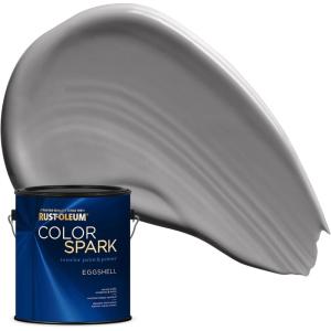 Rust-Oleum Color Spark Interior Paint and Primer in One, Eggshell, Almond Macaron, 1 Gallon(Semi Precious)