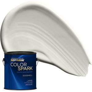 Rust-Oleum Color Spark Interior Paint and Primer in One, Eggshell, Almond Macaron, 1 Gallon(Tundra)