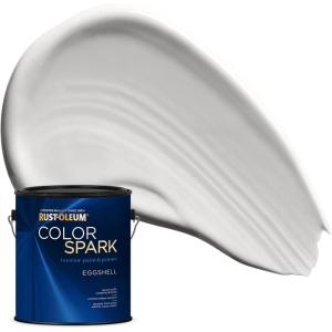 Rust-Oleum Color Spark Interior Paint and Primer in One, Eggshell, Almond Macaron, 1 Gallon(Wishbone)