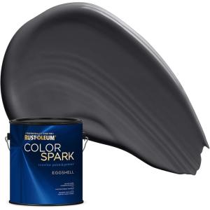 Rust-Oleum Color Spark Interior Paint and Primer in One, Matte, Ethereal, 1 Gallon(Carbon Copy)