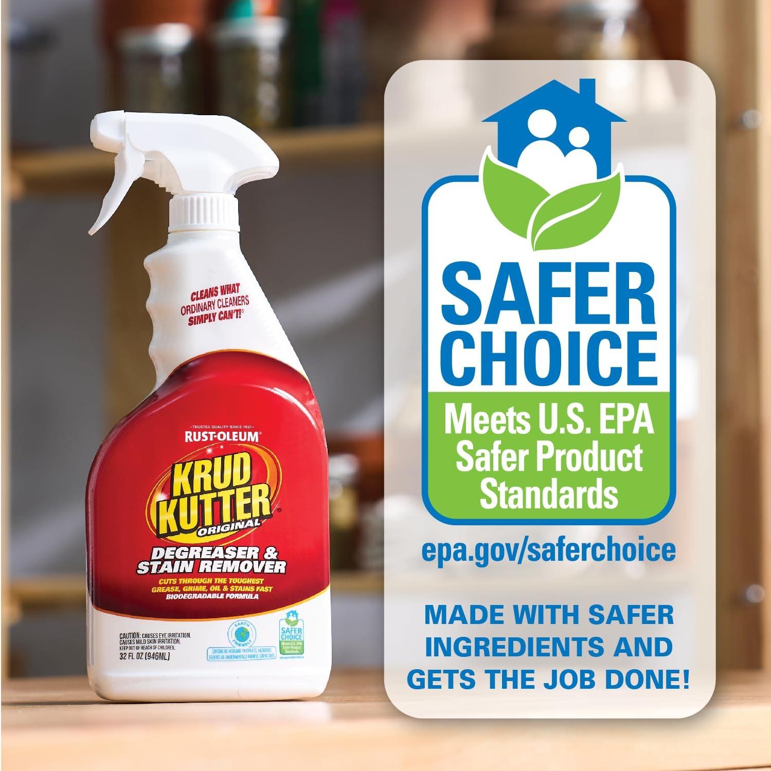 image:imageKrud Kutter KK3266PK Original Concentrated CleanerDegreaser Stain Remover Spray 32 oz 6 Pack32 Fl Oz Pack of 6