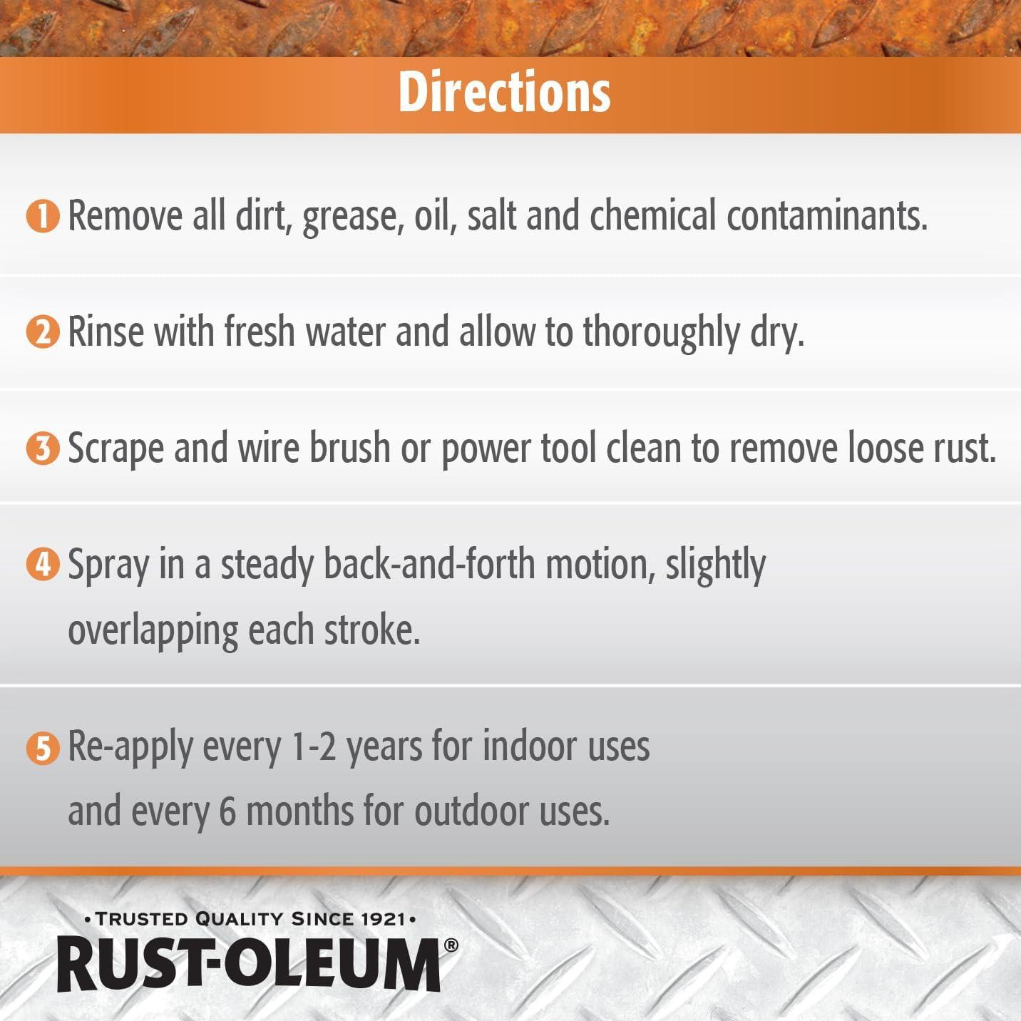 image:imageRustOleum 2242846PK Stops Rust Rust Inhibitor Spray 1025 oz 6 Pack171 Fl Oz Pack of 6