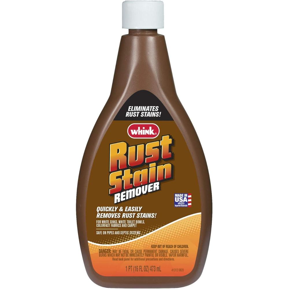 image:imageRustOleum Whink Rust Stain Remover HeavyDuty Iron Stain Remover Foaming Spray with Excellent Cling for Toilets Showers Sinks Outdoor Siding 24 oz16 Fl Oz Pack of 1