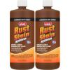 Rust-Oleum Whink Rust Stain Remover | Heavy-Duty Iron Stain Remover Foaming Spray with Excellent Cling for Toilets, Showers, Sinks, Outdoor Siding | 24 oz(32 Fl Oz (Pack of 2))