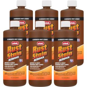 Rust-Oleum Whink Rust Stain Remover | Heavy-Duty Iron Stain Remover Foaming Spray with Excellent Cling for Toilets, Showers, Sinks, Outdoor Siding | 24 oz(5.33 Fl Oz (Pack of 6))
