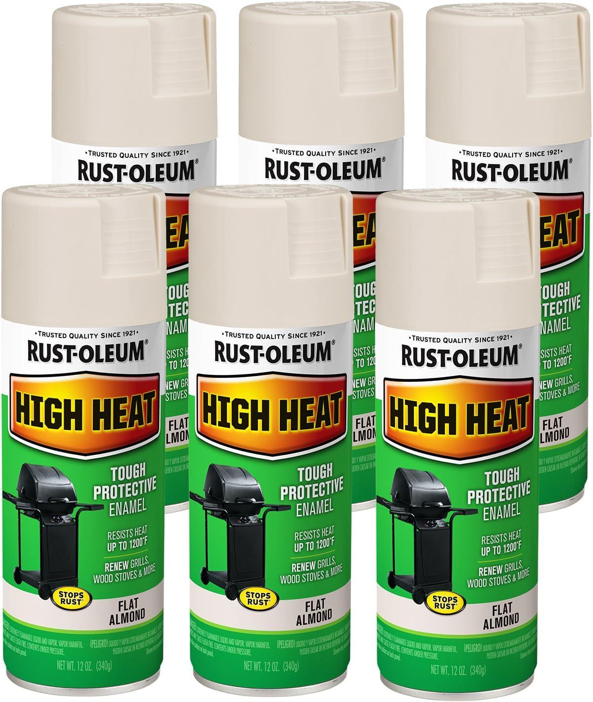 image:imageRustOleum 7778830 High Heat Enamel Spray Paint BarBQue Black 12OunceAlmond