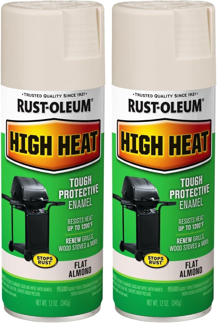 image:imageRustOleum 7778830 High Heat Enamel Spray Paint BarBQue Black 12OunceAlmond