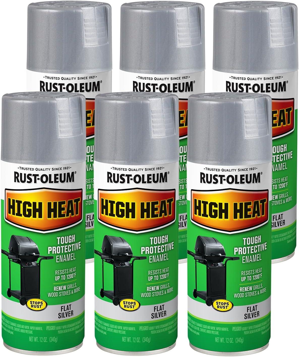 image:imageRustOleum 7778830 High Heat Enamel Spray Paint BarBQue Black 12OunceSilver