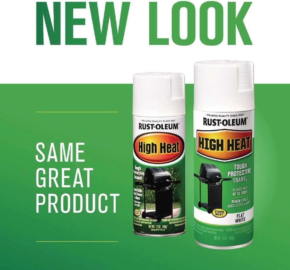 image:imageRustOleum 7778830 High Heat Enamel Spray Paint BarBQue Black 12OunceWhite