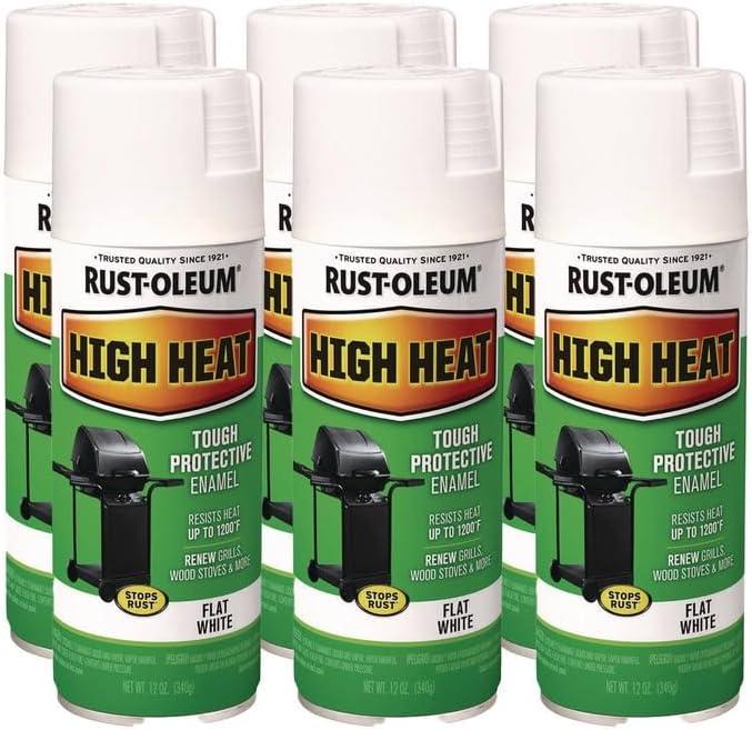 image:imageRustOleum 7778830 High Heat Enamel Spray Paint BarBQue Black 12OunceWhite