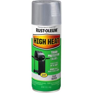 Rust-Oleum 7778830 High Heat Enamel Spray Paint, Bar-B-Que Black, 12-Ounce(Silver)
