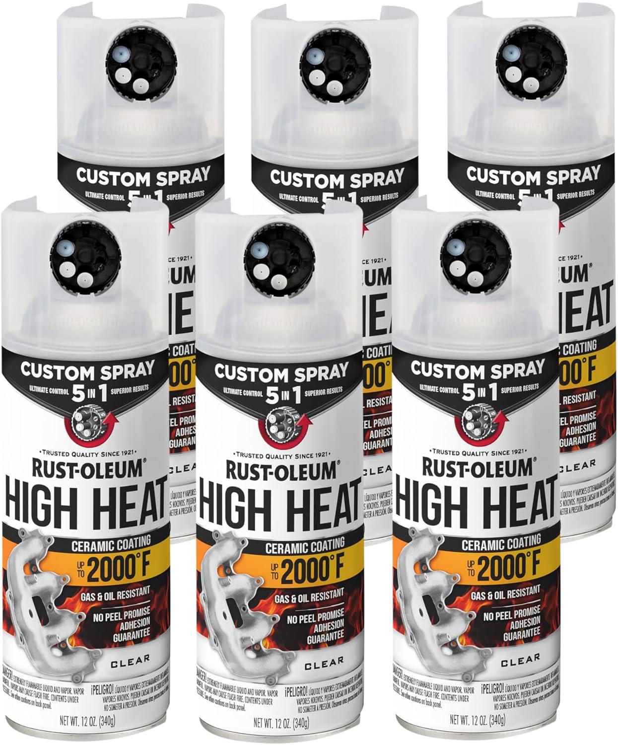 image:imageRustOleum Automotive High Heat Spray Paint Custom Spray 5in1 12 oz Gloss ClearGloss Clear