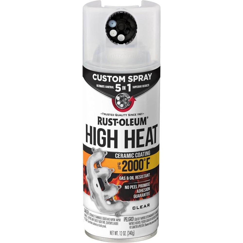 image:imageRustOleum Automotive High Heat Spray Paint Custom Spray 5in1 12 oz Gloss ClearGloss Clear
